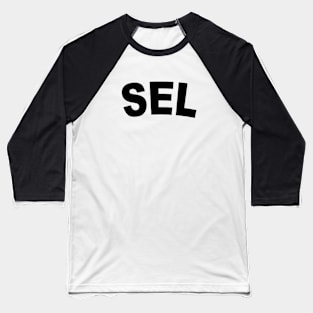 SEL Bold Black Baseball T-Shirt